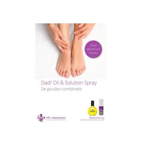 HFL Laboratories HFL Laboratories Flyer Dadi’ Oil + Solution Spray 50 stuks HFL Laboratories HFL Laboratories Flyer Dadi’ Oil + Solution Spray 50 stuks