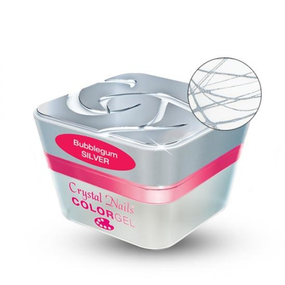 Crystal Nails Crystal Nails Bubble Gum Silver TPO/HEMA vrij Crystal Nails Crystal Nails Bubble Gum Silver TPO/HEMA vrij