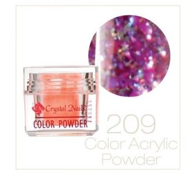 Crystal Nails Crystal Nails Fly Brill Color Acryl nr. 209 OP=OP Crystal Nails Crystal Nails Fly Brill Color Acryl nr. 209 OP=OP