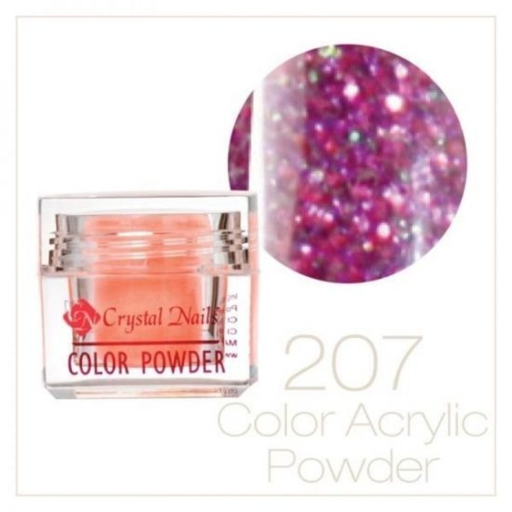 Crystal Nails Crystal Nails Fly Brill Color Acryl nr. 207 OP=OP Crystal Nails Crystal Nails Fly Brill Color Acryl nr. 207 OP=OP