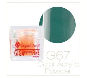 Crystal Nails Crystal Nails Giga Pigment Color Acryl nr. G67 OP=OP Crystal Nails Crystal Nails Giga Pigment Color Acryl nr. G67 OP=OP