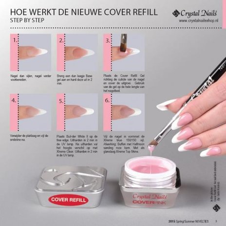 Crystal Nails Crystal Nails Cover Refill Gel *niet leverbaar* Crystal Nails Crystal Nails Cover Refill Gel *niet leverbaar*