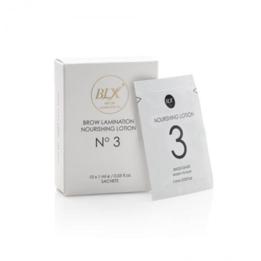 Lash eXtend Lash eXtend BLX fast setting Brow Lamination Lotion nr 3 Nourishing Sachets 10 stuks Lash eXtend Lash eXtend BLX fast setting Brow Lamination Lotion nr 3 Nourishing Sachets 10 stuks