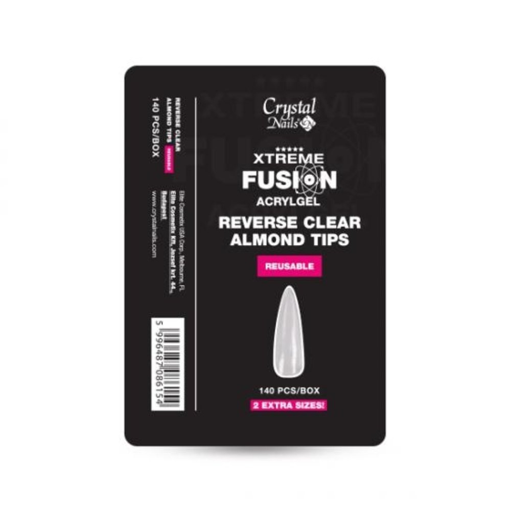 Crystal Nails Crystal Nails Fusion AcrylGel ALMOND Reverse Tips