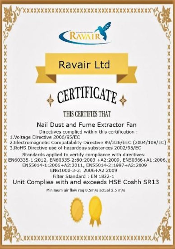 Ravair RAVAIR Flexi Nail Dust Extractor + Long LED Light Ravair RAVAIR Flexi Nail Dust Extractor + Long LED Light