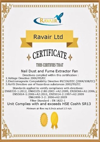 Ravair RAVAIR Flexi Nail Dust Extractor + Long LED Light Ravair RAVAIR Flexi Nail Dust Extractor + Long LED Light
