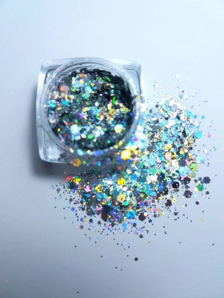 LoveNess LoveNess Hexagon Holo Zilver LoveNess LoveNess Hexagon Holo Zilver