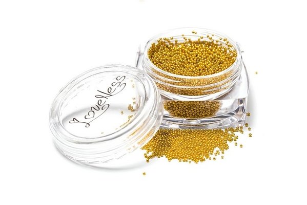 LoveNess LoveNess Beads Pure Gold 1 mm LoveNess LoveNess Beads Pure Gold 1 mm