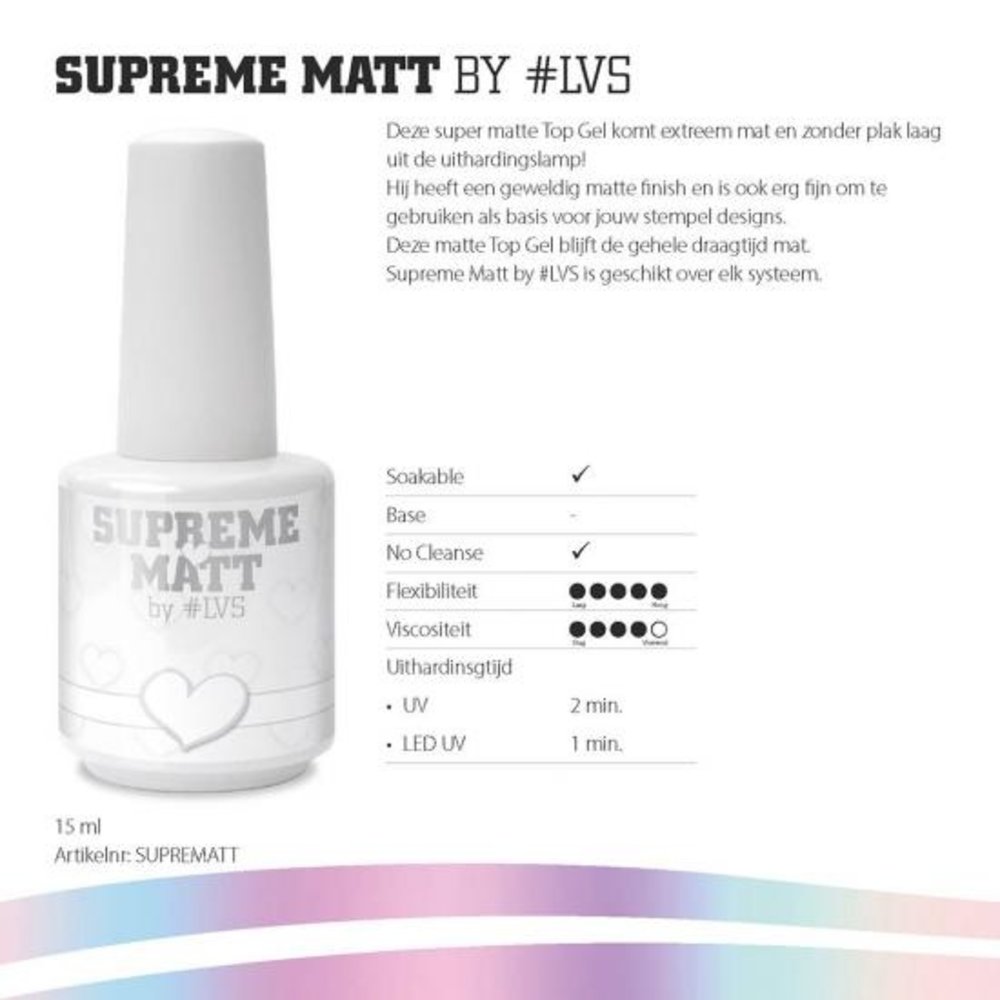 LoveNess LoveNess Supreme Matt by #LVS 15 ml LoveNess LoveNess Supreme Matt by #LVS 15 ml