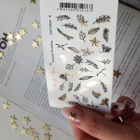 LoveNess Loveness Water Decal Foil Colour Gold 6 (LOFCG6) LoveNess Loveness Water Decal Foil Colour Gold 6 (LOFCG6)