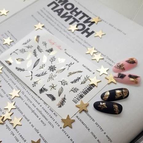 LoveNess Loveness Water Decal Foil Colour Gold 6 (LOFCG6) LoveNess Loveness Water Decal Foil Colour Gold 6 (LOFCG6)