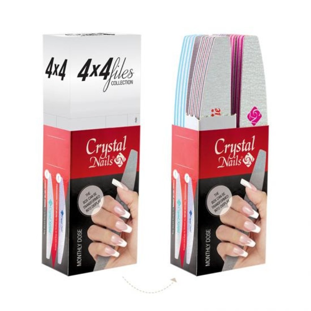 Crystal Nails Crystal Nails 4 x 4 Files Collection - File Kit Crystal Nails Crystal Nails 4 x 4 Files Collection - File Kit
