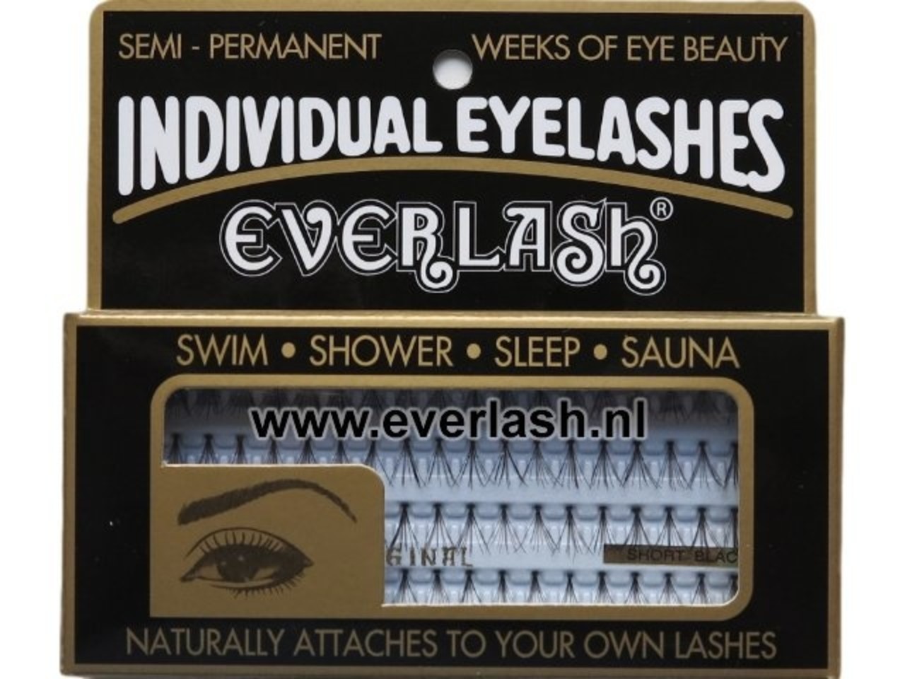 Everlash Everlash Wimpers Zwart (Spread) Short Black
