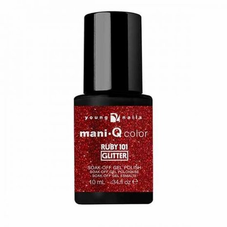 Young Nails Young Nails ManiQ Ruby Glitter 101  *niet leverbaar* Young Nails Young Nails ManiQ Ruby Glitter 101  *niet leverbaar*