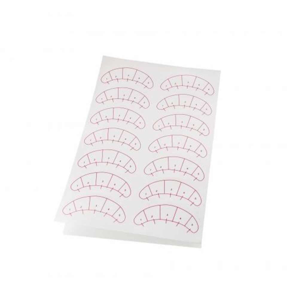 Lash eXtend Lash eXtend Stickers inclusief zone aanduiding (per vel) Lash eXtend Lash eXtend Stickers inclusief zone aanduiding (per vel)