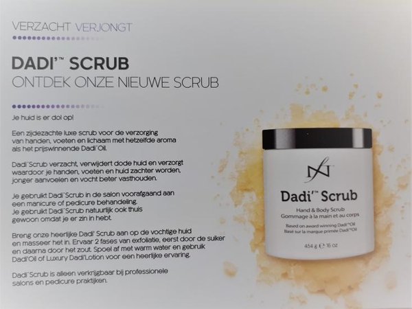 Famous Names Dadi Scrub Flyer 100 stuks (2-zijdig) Famous Names Dadi Scrub Flyer 100 stuks (2-zijdig)