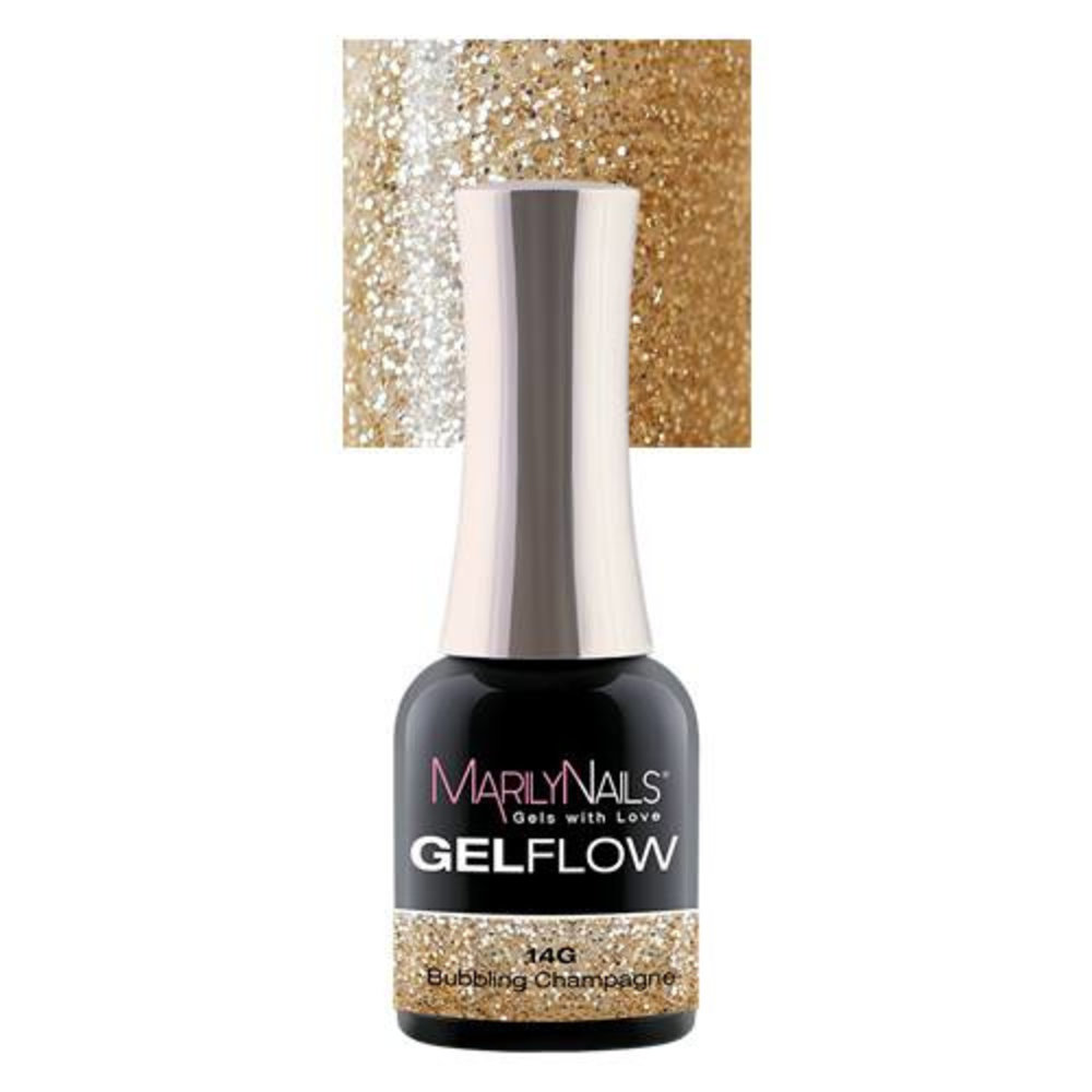MarilyNails Marily Nails Gelflow #14FG Bubbling Champagne 7 ml  * niet leverbaar* MarilyNails Marily Nails Gelflow #14FG Bubbling Champagne 7 ml  * niet leverbaar*