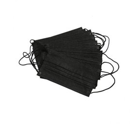 PBP Zwarte Mondmaskers Type IIR 3-laags 50 st PBP Zwarte Mondmaskers Type IIR 3-laags 50 st