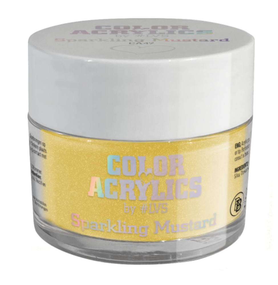 LoveNess LoveNess Color Acryl Sparkling Mustard CA47 - 7 gram LoveNess LoveNess Color Acryl Sparkling Mustard CA47 - 7 gram