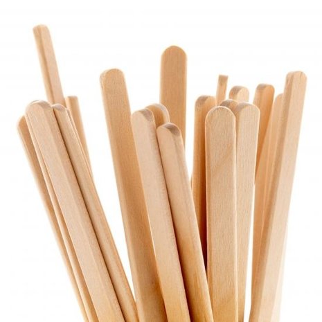 Lash eXtend Lash eXtend Wax Spatels Hout | Wax Spatulas (100 stuks)
