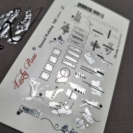 LoveNess Loveness Water Decal Foil Silver 21 (LOFCS21) LoveNess Loveness Water Decal Foil Silver 21 (LOFCS21)