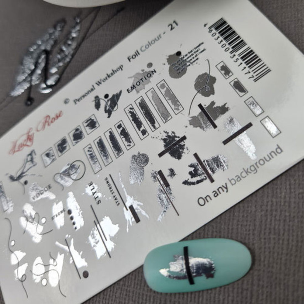 LoveNess Loveness Water Decal Foil Silver 21 (LOFCS21) LoveNess Loveness Water Decal Foil Silver 21 (LOFCS21)