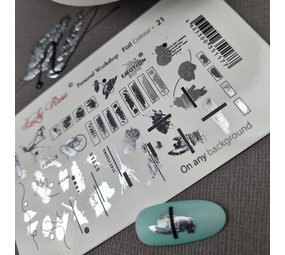 LoveNess Loveness Water Decal Foil Silver 21 (LOFCS21) LoveNess Loveness Water Decal Foil Silver 21 (LOFCS21)
