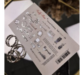 LoveNess Loveness Water Decal Foil Colour Silver 24 (LOFCS24) LoveNess Loveness Water Decal Foil Colour Silver 24 (LOFCS24)