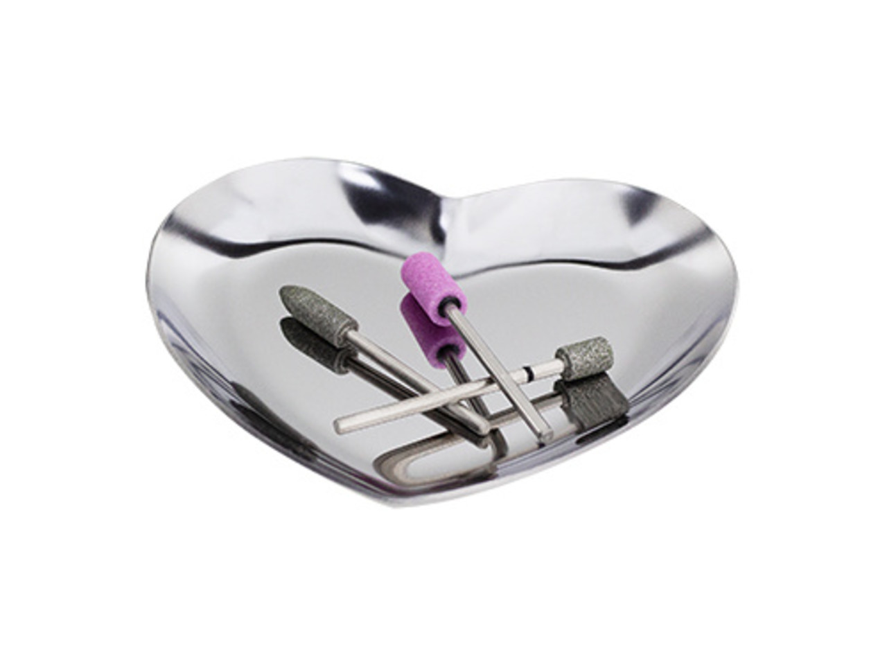 PBP PBP Hygiene Bowl Heart Silver PBP PBP Hygiene Bowl Heart Silver