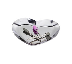 PBP PBP Hygiene Bowl Heart Silver PBP PBP Hygiene Bowl Heart Silver