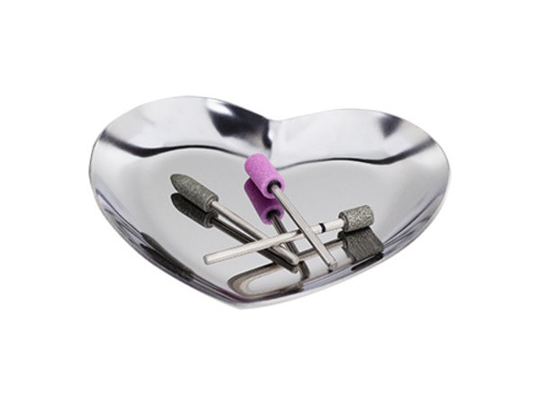 PBP PBP Hygiene Bowl Heart Silver PBP PBP Hygiene Bowl Heart Silver