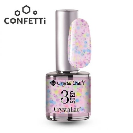 Crystal Nails Crystal Nails 3 Step Crystalac 3SC3 Confetti 4 ml  *niet leverbaar*