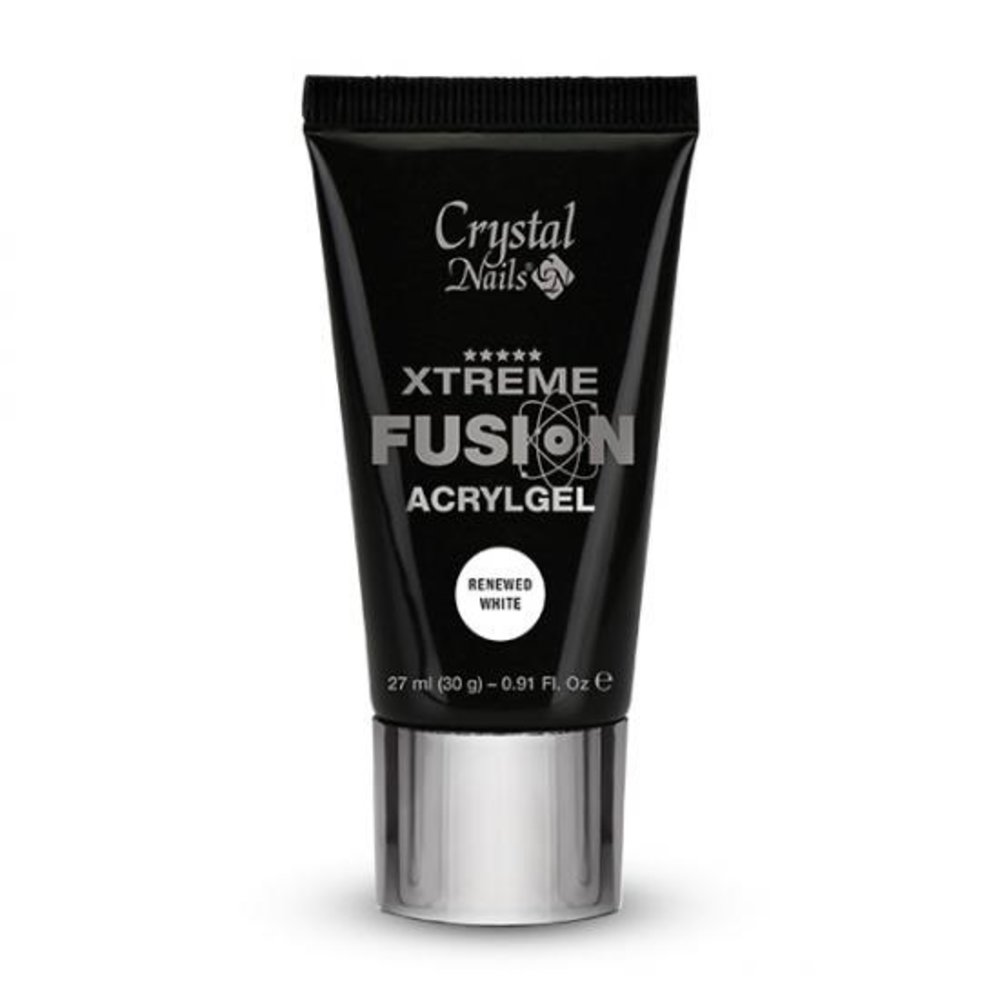 Crystal Nails Crystal Nails Xtreme Fusion AcrylGel White Renewed 30 gr - TPO/HEMA vrij Crystal Nails Crystal Nails Xtreme Fusion AcrylGel White Renewed 30 gr - TPO/HEMA vrij