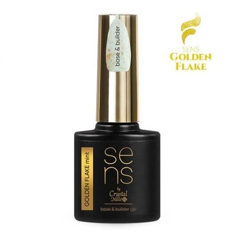 Crystal Nails Crystal Nails SENS GOLDEN FLAKE Base & Builder Gel 10 ml – Mint *niet leverbaar* Crystal Nails Crystal Nails SENS GOLDEN FLAKE Base & Builder Gel 10 ml – Mint *niet leverbaar*