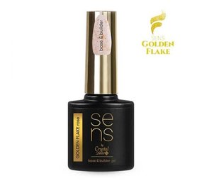 Crystal Nails Crystal Nails SENS GOLDEN FLAKE Base & Builder Gel 10 ml – Rose  *niet leverbaar*