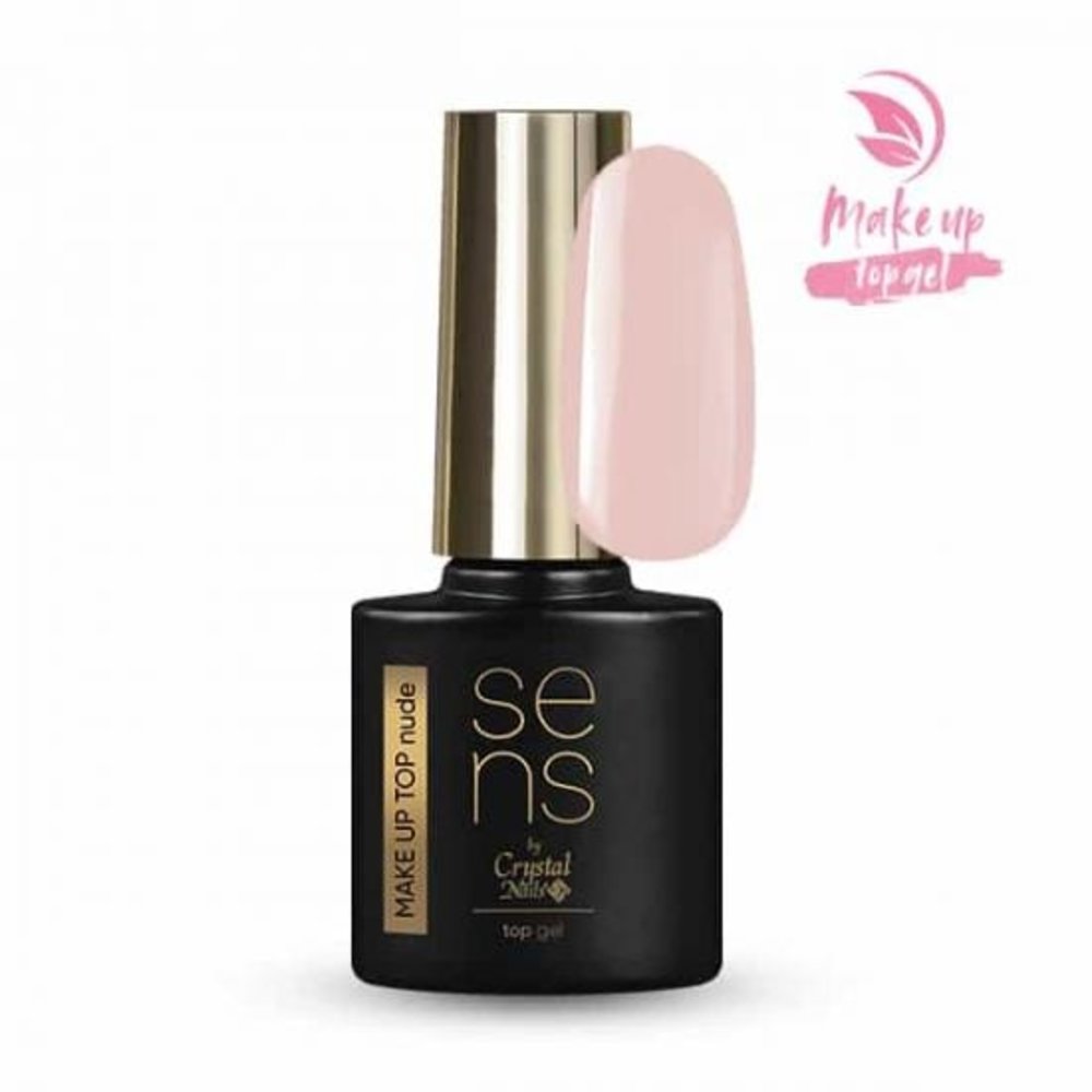 Crystal Nails Crystal Nails SENS MAKE UP Top Gel NUDE 4 ml TPO/HEMA vrij Crystal Nails Crystal Nails SENS MAKE UP Top Gel NUDE 4 ml TPO/HEMA vrij