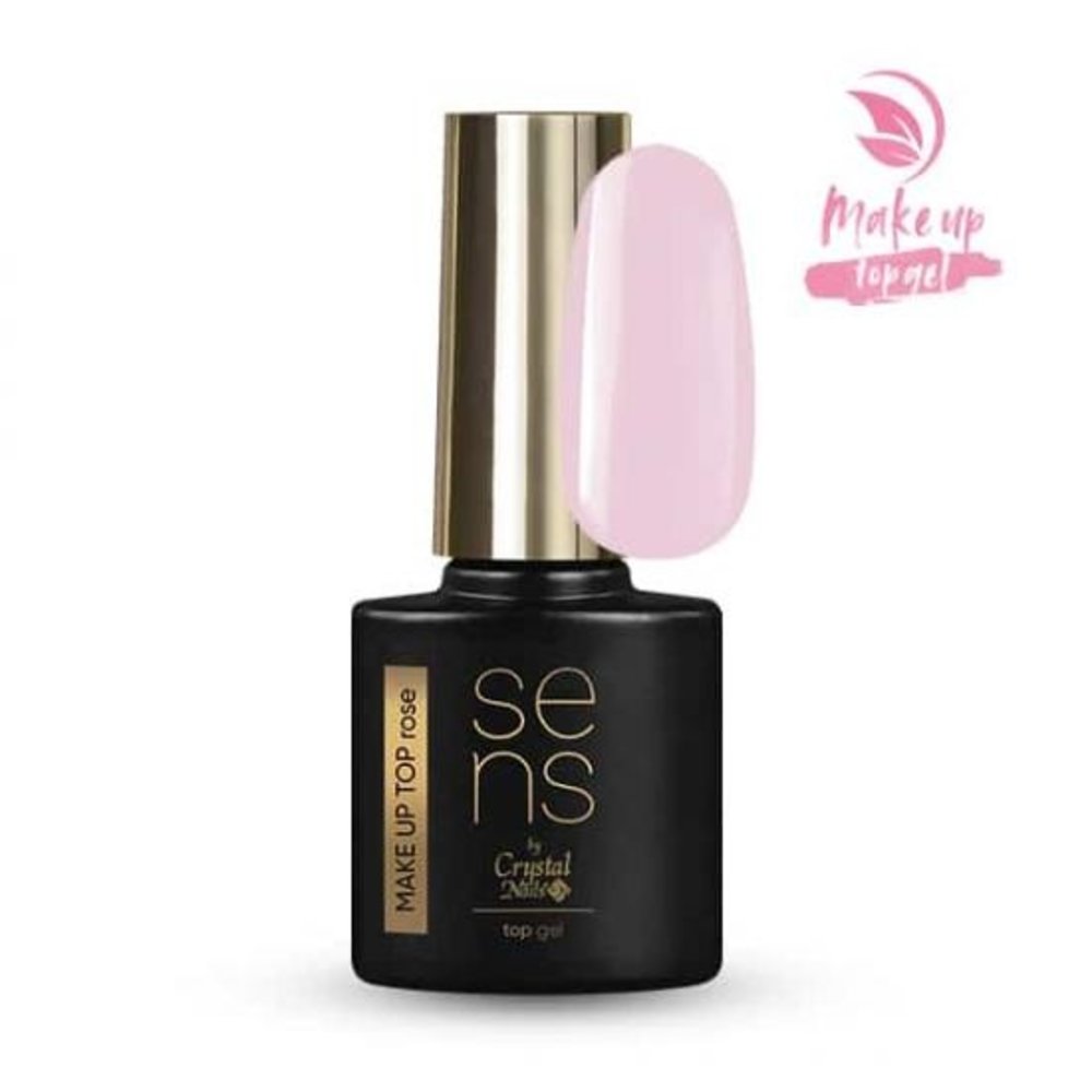 Crystal Nails Crystal Nails SENS MAKE UP Top Gel ROSE 4 ml TPO/HEMA vrij Crystal Nails Crystal Nails SENS MAKE UP Top Gel ROSE 4 ml TPO/HEMA vrij