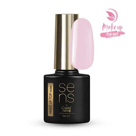 Crystal Nails Crystal Nails SENS MAKE UP Top Gel ROSE 4 ml TPO/HEMA vrij Crystal Nails Crystal Nails SENS MAKE UP Top Gel ROSE 4 ml TPO/HEMA vrij