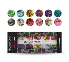 Crystal Nails Crystal Nails Shell box – colorful