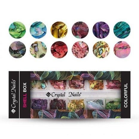 Crystal Nails Crystal Nails Shell box – colorful