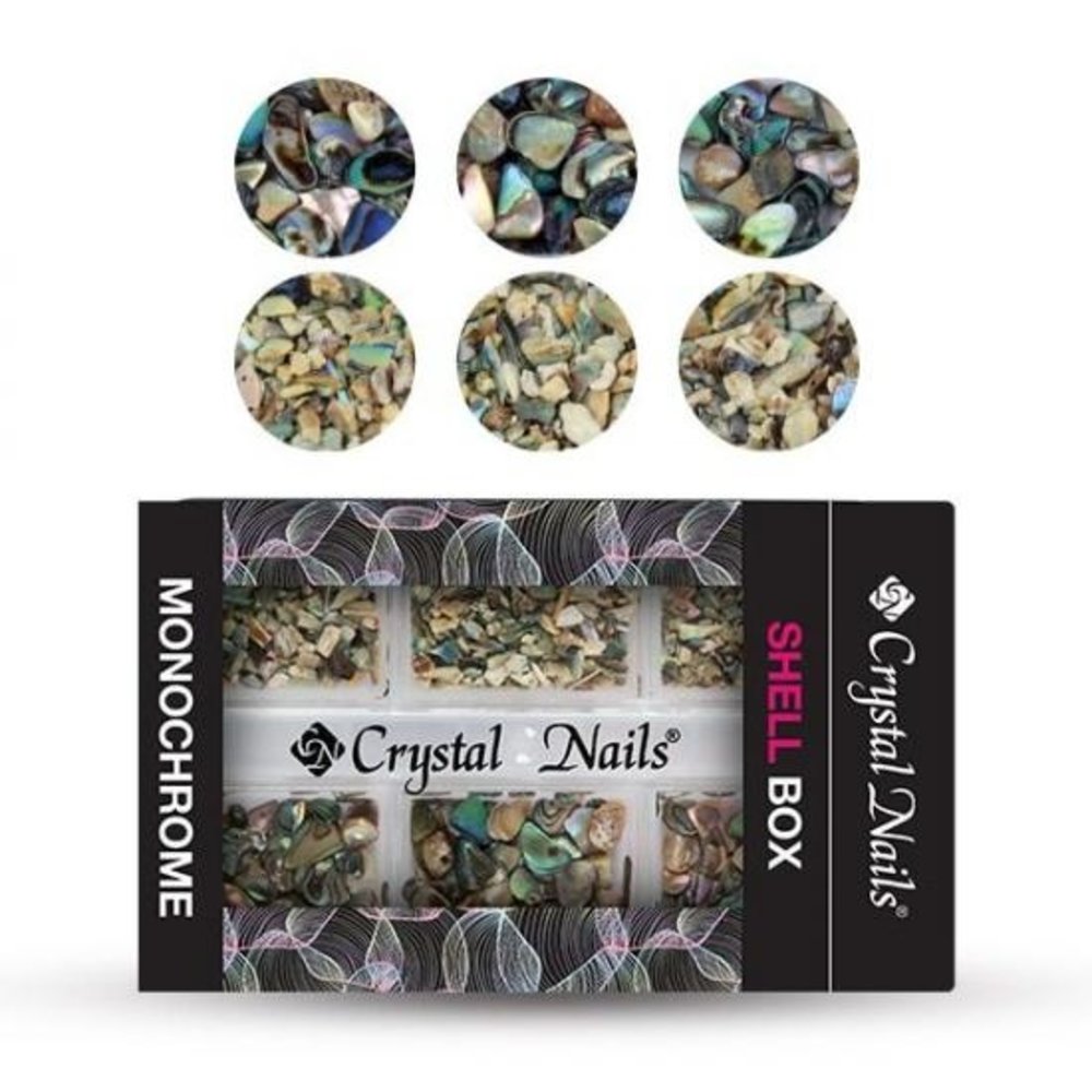 Crystal Nails Crystal Nails Mini Shell box Monochrome Crystal Nails Crystal Nails Mini Shell box Monochrome