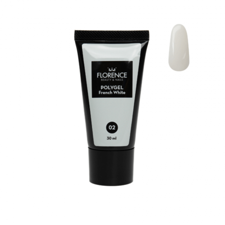 Florence Nails Florence Nails Polygel French White 30 ml - TPO/HEMA vrij Florence Nails Florence Nails Polygel French White 30 ml - TPO/HEMA vrij