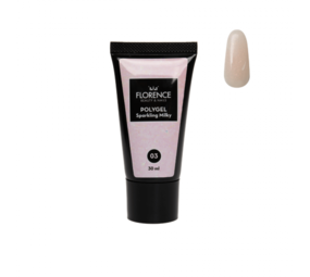 Florence Nails Florence Nails Polygel Sparkling Milky 30 ml - TPO/HEMA vrij OP=OP Florence Nails Florence Nails Polygel Sparkling Milky 30 ml - TPO/HEMA vrij OP=OP
