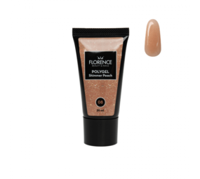 Florence Nails Florence Nails Polygel Shimmer Peach 30 ml - SALE* Florence Nails Florence Nails Polygel Shimmer Peach 30 ml - SALE*