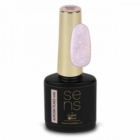 Crystal Nails Crystal Nails SENS AURORA FLAKE Base & Builder Gel - Rose 10ml *niet leverbaar* Crystal Nails Crystal Nails SENS AURORA FLAKE Base & Builder Gel - Rose 10ml *niet leverbaar*