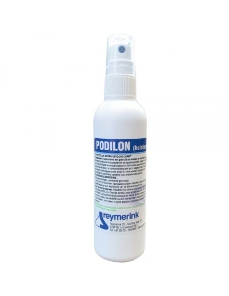 Reymerink Reymerink Podilon (huiddesinfectant) 100 ml SPRAY (NL:14461N) (BE:NOTIF870) Reymerink Reymerink Podilon (huiddesinfectant) 100 ml SPRAY (NL:14461N) (BE:NOTIF870)