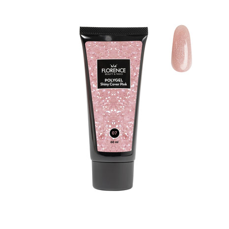 Florence Nails Florence Nails Polygel Shiny Cover Pink 60 ml - SALE Florence Nails Florence Nails Polygel Shiny Cover Pink 60 ml - SALE