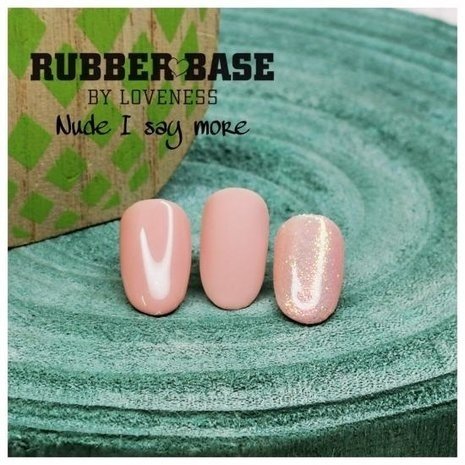 LoveNess LoveNess Rubberbase Nude I Say More 15 ml TPO/HEMA vrij
