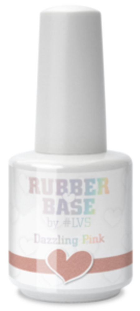 LoveNess LoveNess Rubberbase Dazzling Pink 15 ml TPO/HEMA vrij