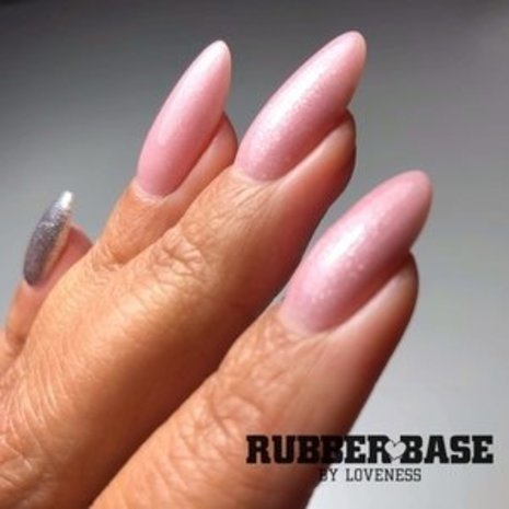 LoveNess LoveNess Rubberbase Dazzling Pink 15 ml TPO/HEMA vrij